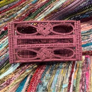 Rattan tissue box holder ✨